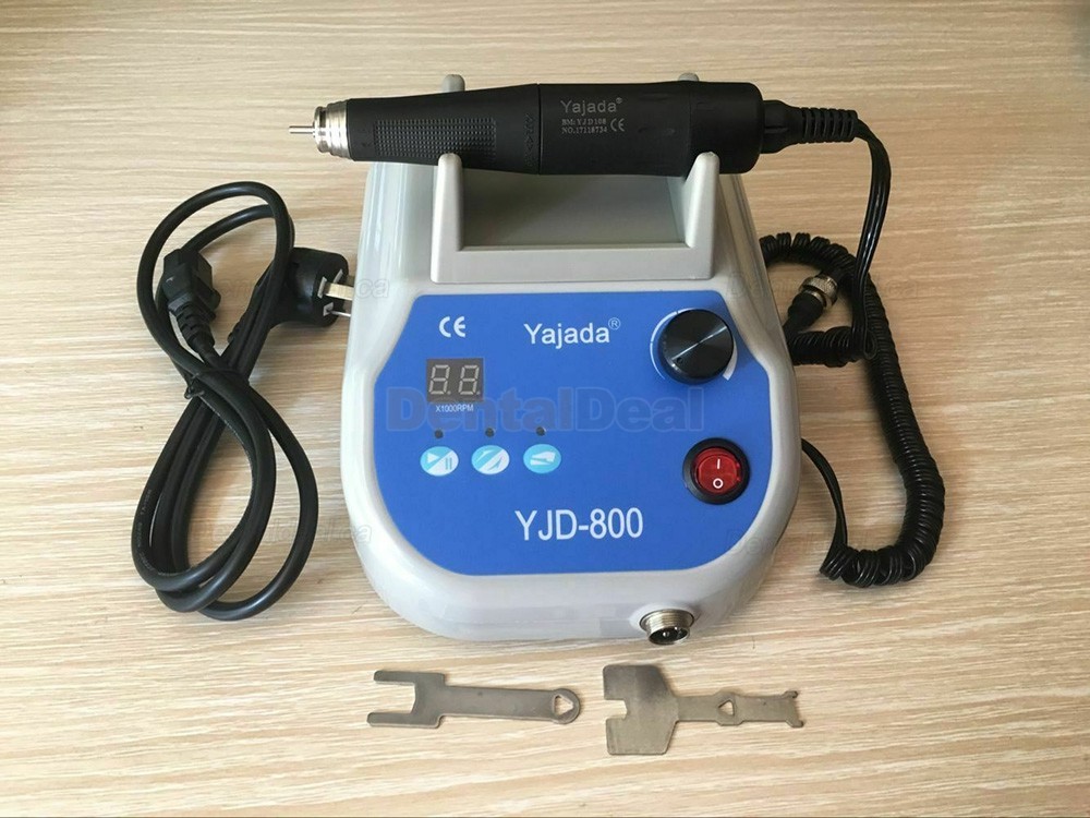 Yajiada&reg; YJD-800 Brushless Dental Micromotor Polisher with 50K RPM Handpiece